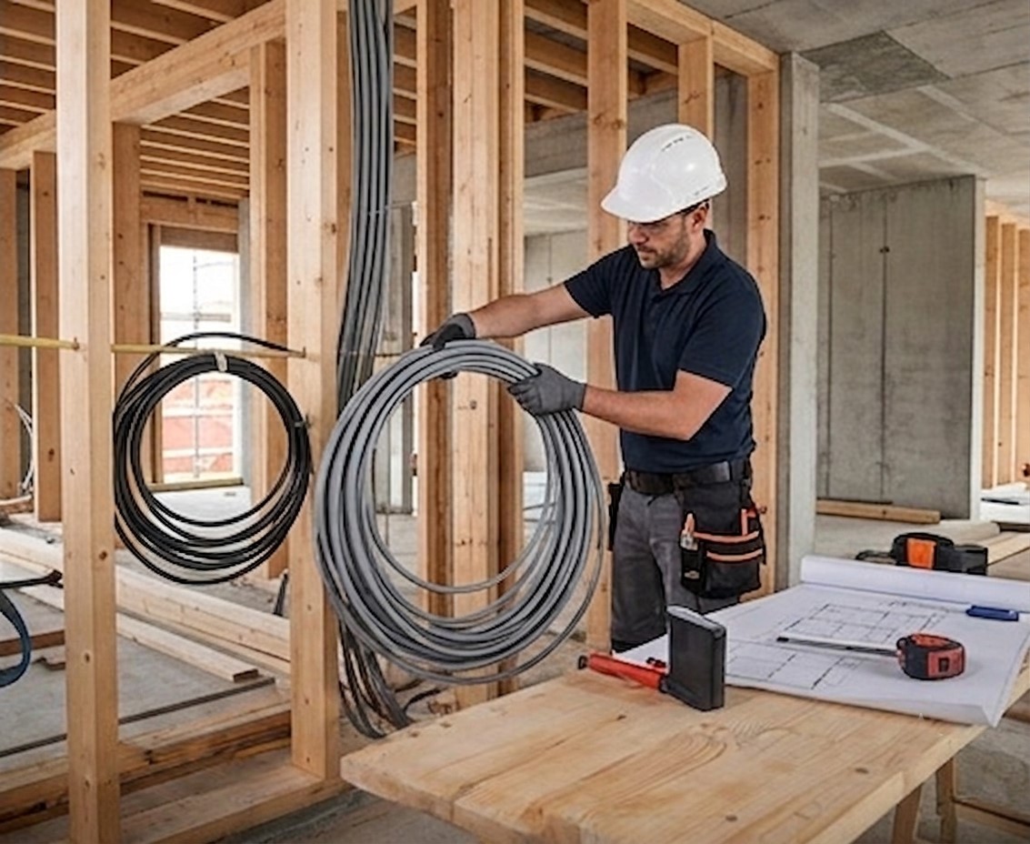 Instalação elétrica em obra nova pela Elétrica Nogueira